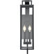 Lamont 2 Light 24 inch Textured Black Outdoor Wall Sconce